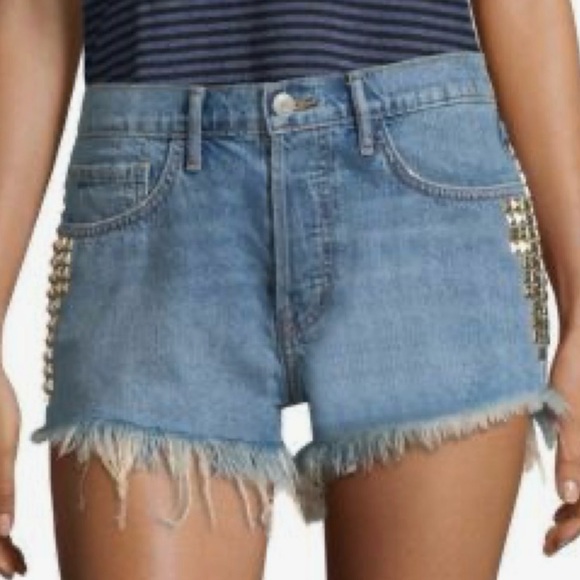 Sandrine Rose THE DOLL DENIM SHORTS IN LIBERTINE size 27 - Picture 3 of 11